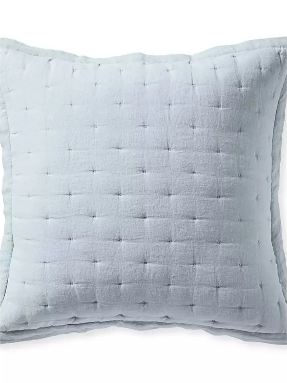 NWT Serena & Lily pair of Sutter Linen Euro pillowcases in Hydrangea